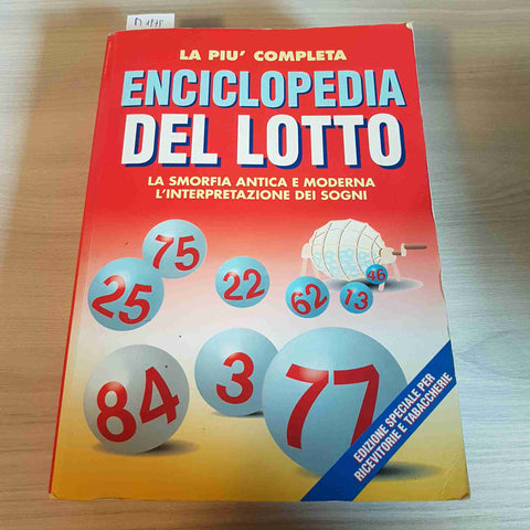 LA PIU' COMPLETA ENCICLOPEDIA DEL LOTTO - CRESCERE - 2000