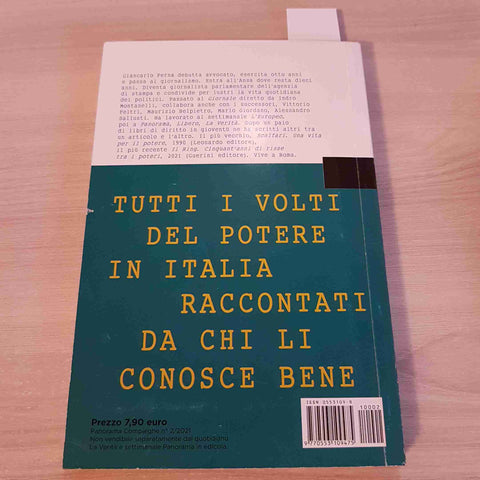 FACCE DA CASTA - GIANCARLO PERNA - LA VERITA' PANORAMA - 2021