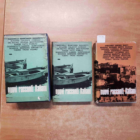 NUOVI RACCONTI ITALIANI 2 voll. 1962 NUOVA ACCADEMIA banti testori buzzati gadda