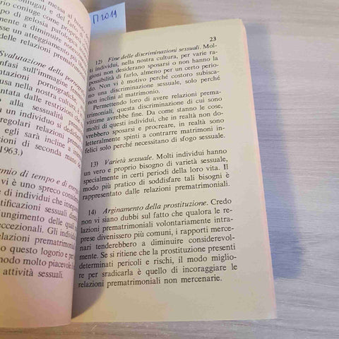 SESSO SENZA COMPLESSI DI COLPA - ALBERT ELLIS - LONGANESI & C. - 1974 sex