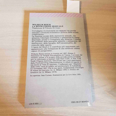 LA RIVOLUZIONE SESSUALE - WILHELM REICH - FELTRINELLI - 1983