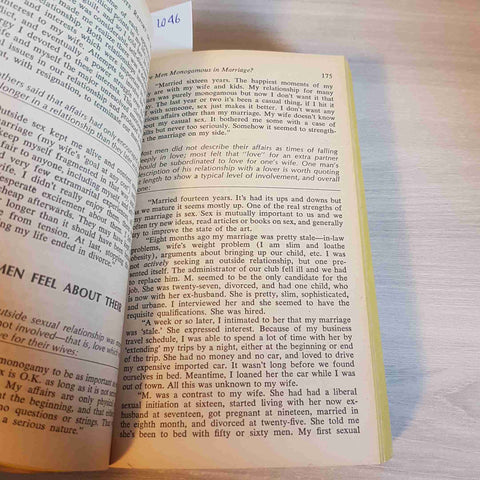 THE HITE REPORT ON MALE SEXUALITY - SHERE HITE - BALLANTINE sesso sex 1982