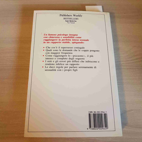 AMARSI PER LA VITA sesso nel matrimonio PAUL PEARSALL - SPERLING KUPFER 1990