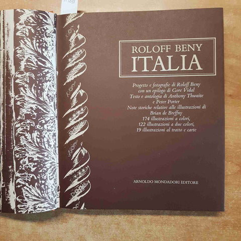ROLOFF BENY ITALIA gore vidal 1975 MONDADORI illustrato IDEA REGALO!