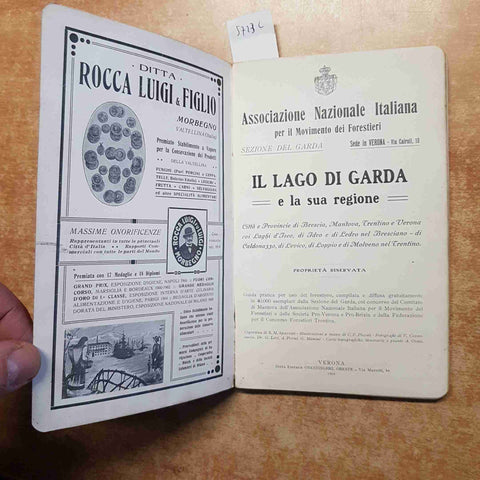 IL LAGO DI GARDA E LA SUA REGIONE 1909 brescia mantova trento verona ONESTINGHEL