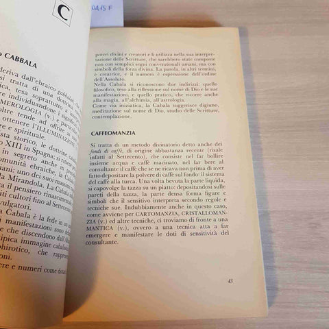 IL PARANORMALE IN 200 PAROLE CHIAVE - PAOLA GIOVETTI - RIZZOLI - 1990