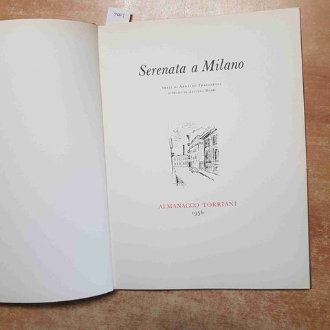 SERENATA A MILANO arnaldo fraccaroli attilio rossi 1956 ALMANACCO TORRIANI