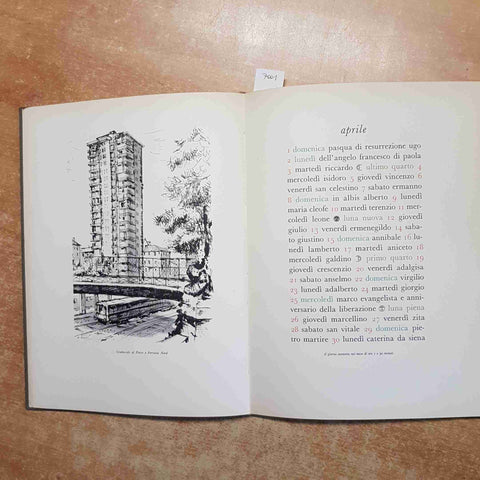 SERENATA A MILANO arnaldo fraccaroli attilio rossi 1956 ALMANACCO TORRIANI