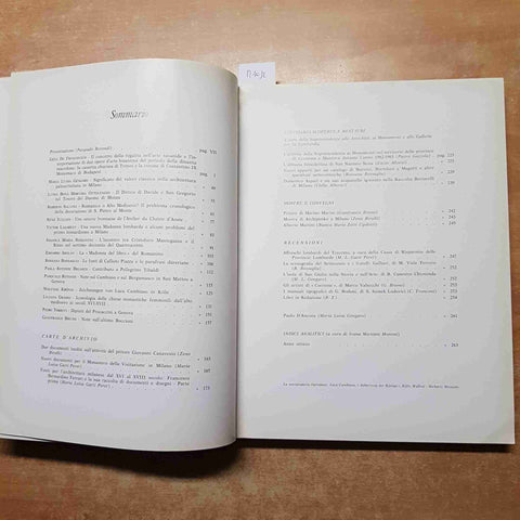 ARTE LOMBARDA studi in onore di GIUSTA NICCO FASOLA 1969 ANNO IX 1° semestre
