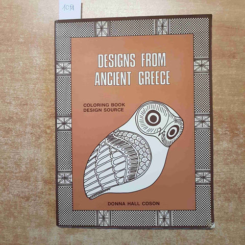 DESIGNS FROM ANCIENT GREECE coloring book design source DONNA HALL COSON athens