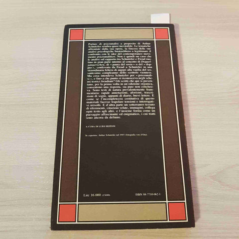 SULLA PSICOANALISI - ARTHUR SCHNITZLER - 21 - SE - 1987