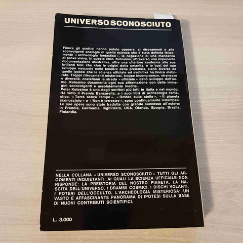 ASTRONAVI SULLA PREISTORIA - PETER KOLOSIMO - SUGAR EDITORE