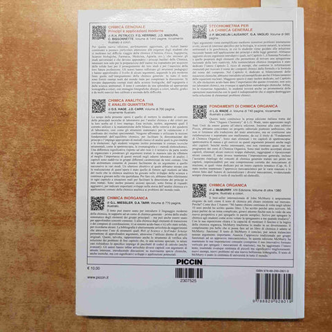MANUALE DELLE SOLUZIONI PER CHIMICA wendy keeney kennicutt PICCIN 10° edizione