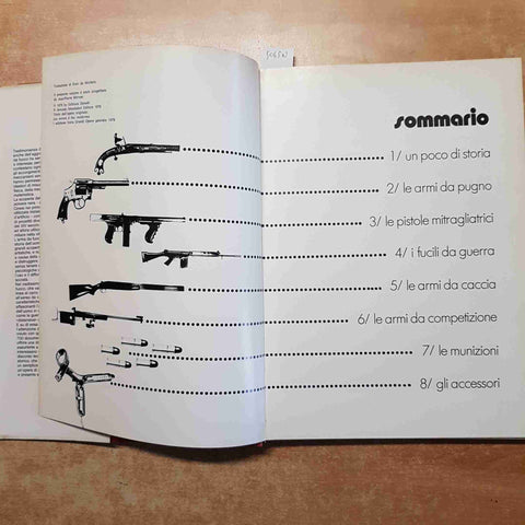 ARMI DA FUOCO cadiou richard MONDADORI 1976 FUCILI MITRAGLIATRICI MUNIZIONI