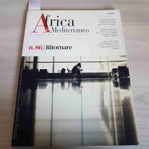 AFRICA E MEDITERRANEO CULTURA E SOCIETA'  86 migrazione migranti RITORNARE