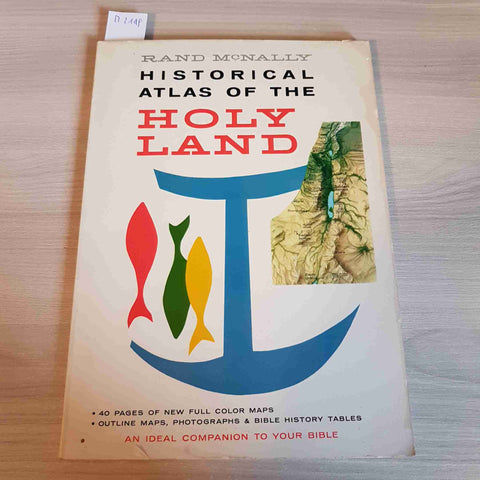 HISTORICAL ATLAS OF THE HOLY LAND - RAND MCNALLY - 1959