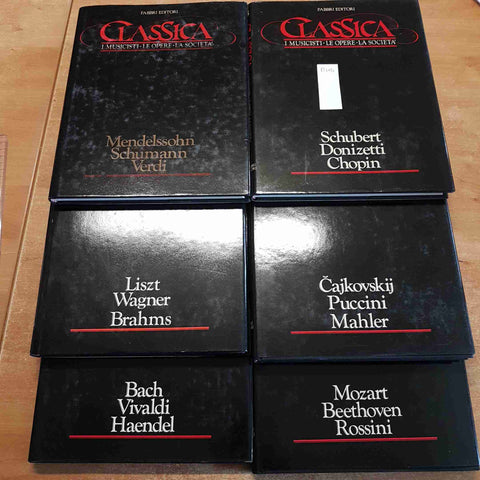 CLASSICA i musicisti le opere FABBRI 1985 puccini mahler liszt wagner brahms