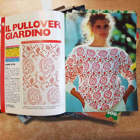 90 NUMERI GUIDAMAGLIA E UNCINETTO 1982-1985 MONDADORI moda abbigliamento style