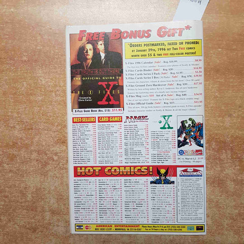 THE X FILES SPECIAL EDITION 2 all new TOPPS COMICS 1995 CHRIS CARTER mystery ufo