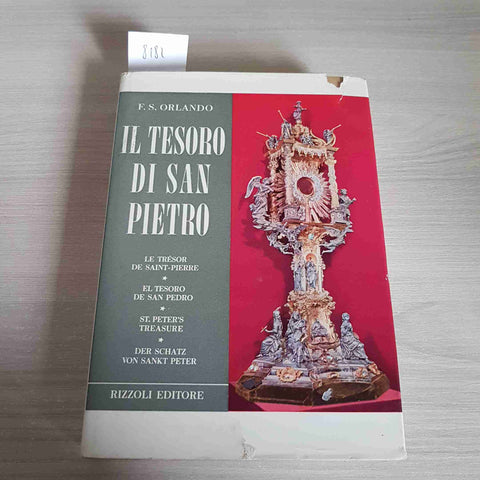 IL TESORO DI SAN PIETRO - F. S. ORLANDO - RIZZOLI - 1958