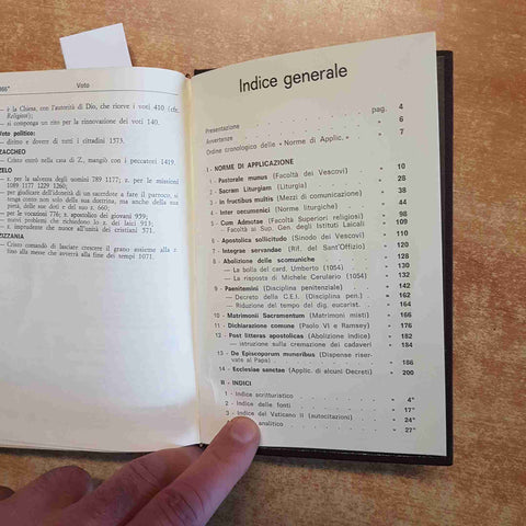 IL CONCILIO VATICANO II NORME DI APPLICAZIONE LATINO ITALIANO 1966 DEHONIANE