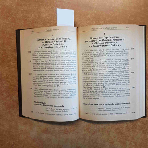 IL CONCILIO VATICANO II NORME DI APPLICAZIONE LATINO ITALIANO 1966 DEHONIANE