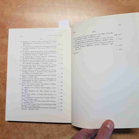 DISCORSI E SCRITTI SUL CONCILIO 1959-1963 GIOVANNI BATTISTA MONTINI milano 1983