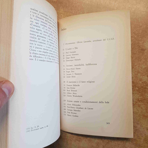 DIO OGGI atti della settimana degli intellettuali cattolici francesi 1965 AVE
