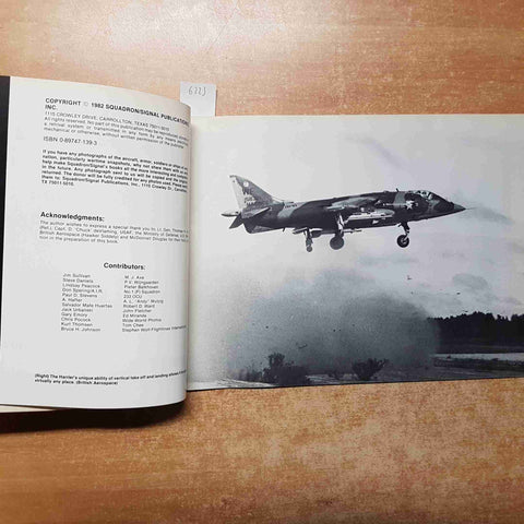 HARRIER IN ACTION SQUADRON/SIGNAL PUBLICATIONS aircraft 58 DON LINN DON GREER
