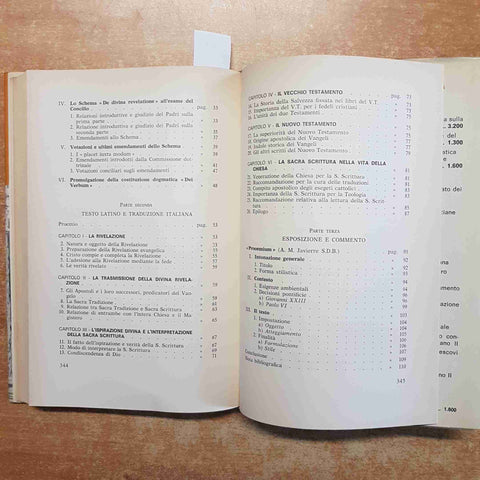 LA COSTITUZIONE DOGMATICA SULLA DIVINA RIVELAZIONE 3 ELLE DI CI 1966 MAGISTERO