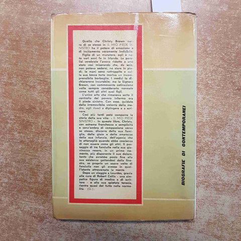 IL MIO PIEDE SINISTRO - CHRISTY BROWN 1964 EDIZIONI PAOLINE