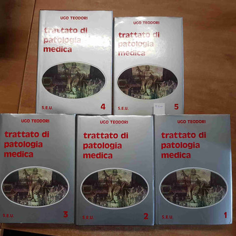 TRATTATO DI PATOLOGIA MEDICA completo in 5 volumi UGO TEODORI 1977 S.E.U. SEU