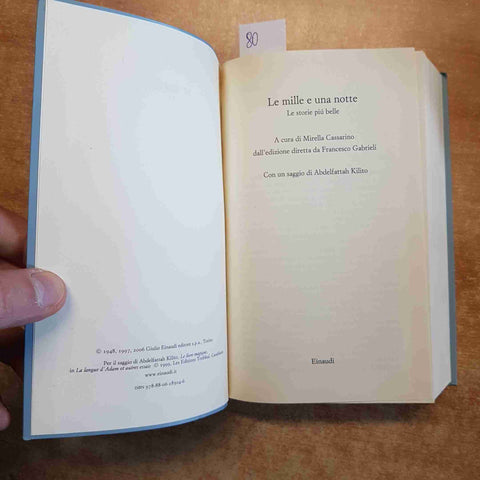 LE MILLE E UNA NOTTE le storie piu' belle 2006 EINAUDI cassarino kilito