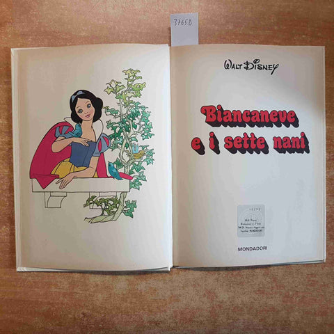 BIANCANEVE E I SETTE NANI walt disney MONDADORI imparo a leggere con Topolino