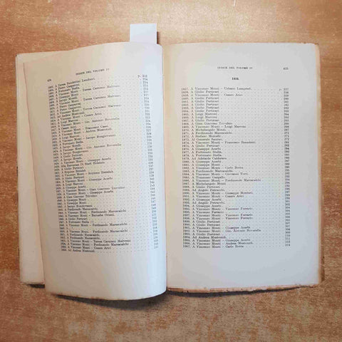 EPISTOLARIO DI VINCENZO MONTI volume quarto 1929 LE MONNIER Alfonso Bertoldi