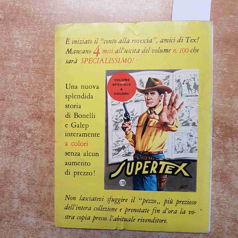 TEX TRE STELLE LA RIVOLTA 200 lire OTTOBRE 1968 BONELLI EDIZIONI ARALDO