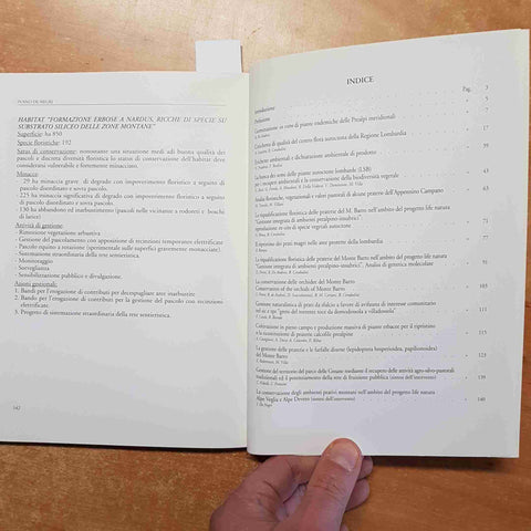 GESTIONE DELLE PRATERIE DI INTERESSE NATURALISTICO parco monte barro 2004 VILLA