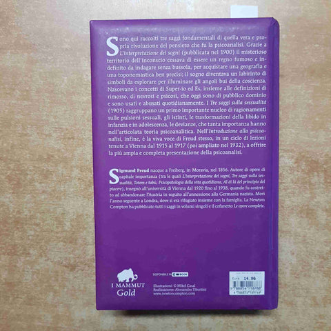 FREUD l'interpretazione sogni, tre saggi sessualita' introduzione psicoanalisi
