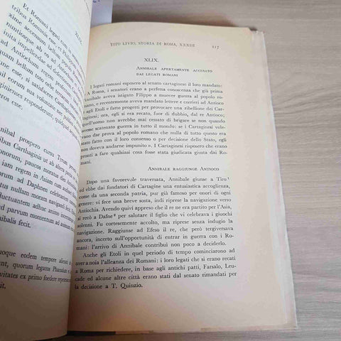 PROSATORI DI ROMA LIVIO STORIA DI ROMA LIBRI XXXIII XXXIV - ZANICHELLI - VITALI