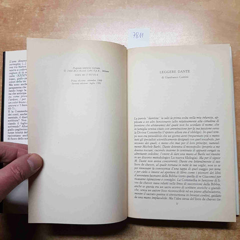 VITTORIO SERMONTI - L'INFERNO DI DANTE 1991 RIZZOLI 2°ediz. GIANFRANCO CONTINI