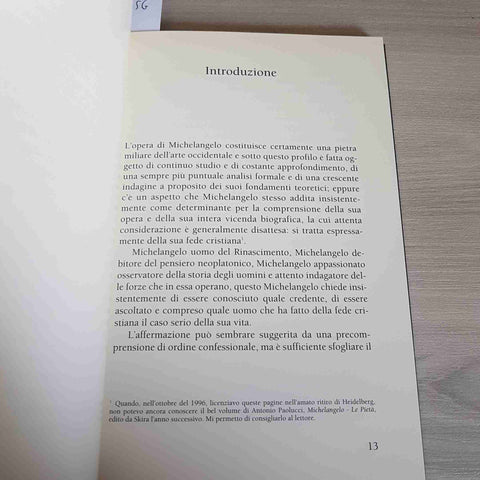 LA PIETA' RONDANINI UNA LETTURA DEL MISTERO PASQUALE - PIERLUIGI LIA - ANCORA