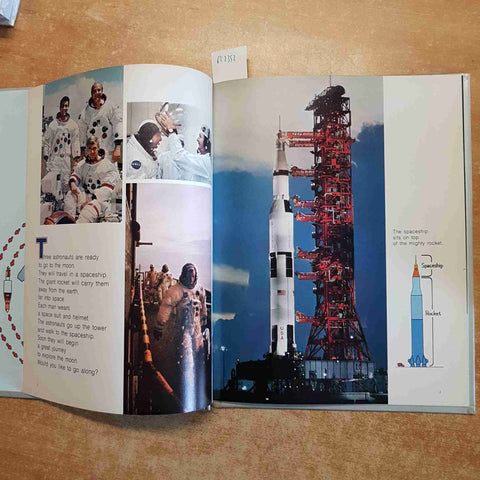 LET'S GO TO THE MOON books for young explorers NATIONAL GEOGRAPHIC wheat 1977