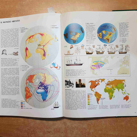 ATLANTE GEOGRAFICO DE AGOSTINI 1987 grande formato COPERTINA ROSSA