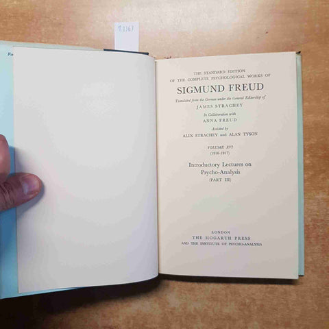 FREUD Introductory lectures on psycho-analysis PART III THE HOGARTH PRESS