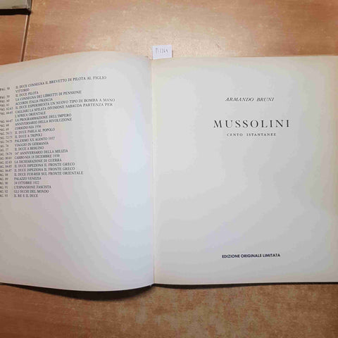 MUSSOLINI CENTO ISTANTANEE 1984 CO.LI.PA PATAVINA fascismo fascio duce