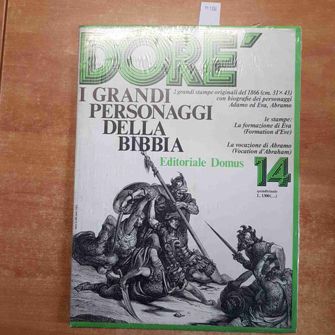 GUSTAVE DORE' i grandi personaggi della Bibbia n°14 DOMUS 2 GRANDI STAMPE 31X43