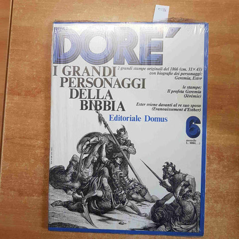 GUSTAVE DORE' i grandi personaggi della Bibbia n° 6 DOMUS 2 GRANDI STAMPE 31X43
