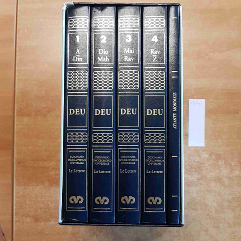 DIZIONARIO ENCICLOPEDICO UNIVERSALE LE LETTERE + ATLANTE MONDIALE ERACLEA CVD