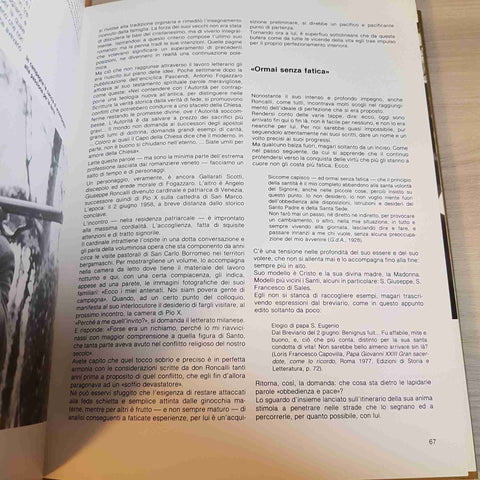 PAPA GIOVANNI OGGI - GIULIO NICOLINI EDITRICE VELAR 1989 giovanni XXIII RONCALLI