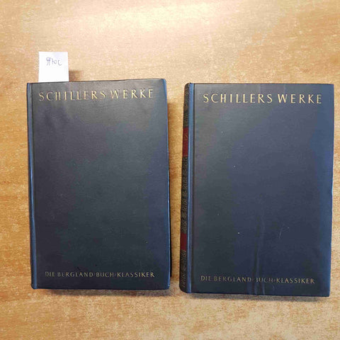 SCHILLERS WERKE in zwei banden 1950 DIE BERGLAND BUCH KLASSIKER